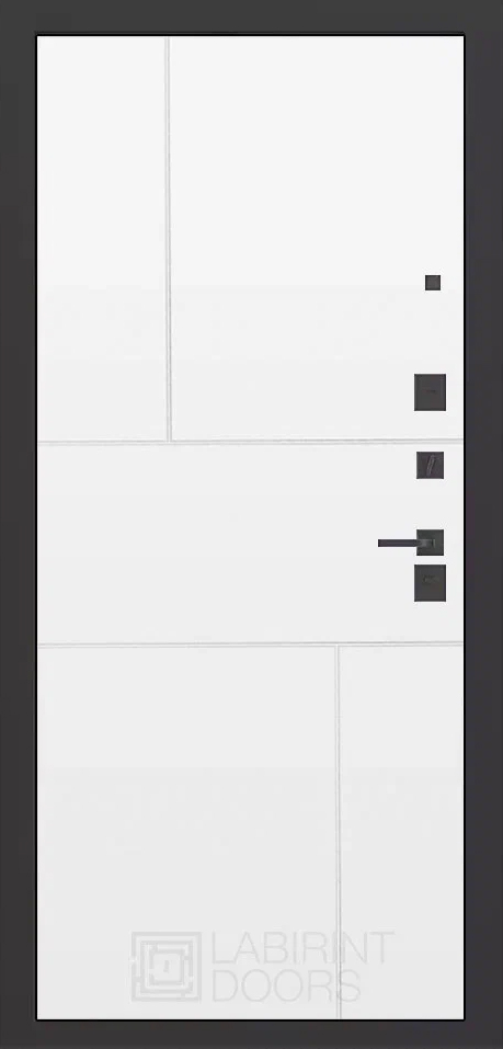 дверь Labirint CARBON 21, Цвет "Белый софт" - Image 2