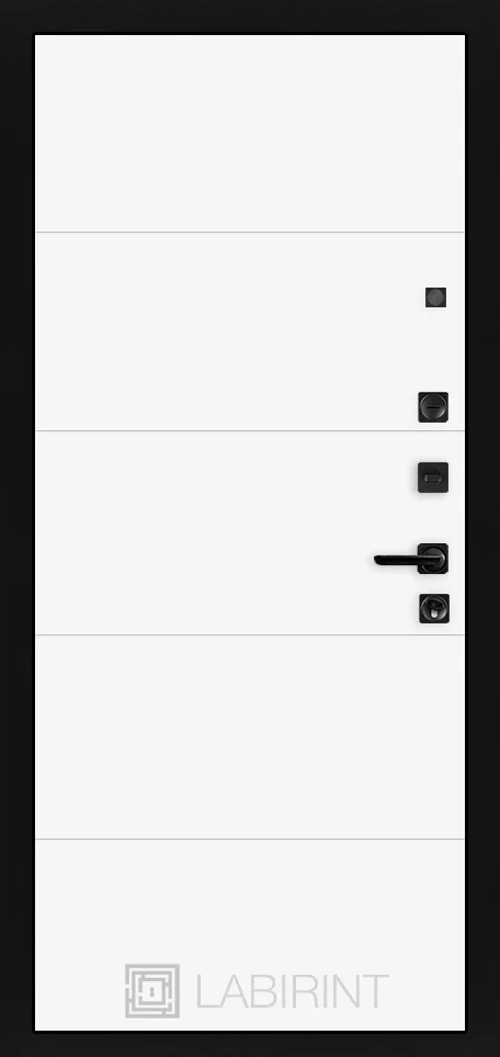 дверь Labirint Piano 13, Цвет "Белый софт" - Image 2