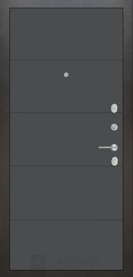 дверь Labirint Silver 13, Цвет "Графит софт" - Image 2