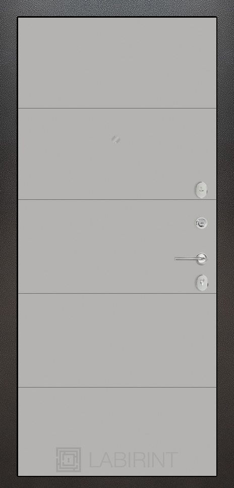 дверь Labirint Silver 13, Цвет "Грей Софт (Серый светлый)" - Image 2