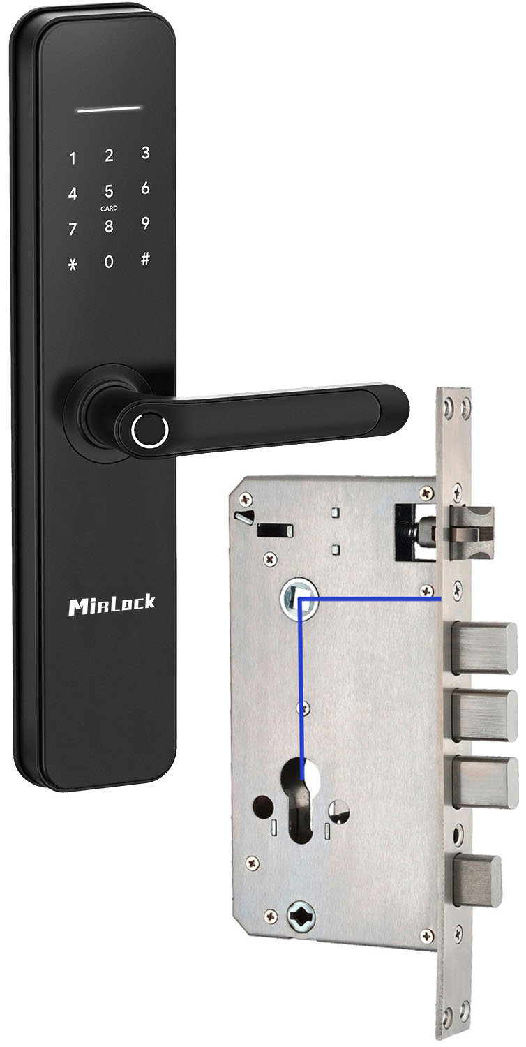 Замок основной: MirLock FT714 биометрический